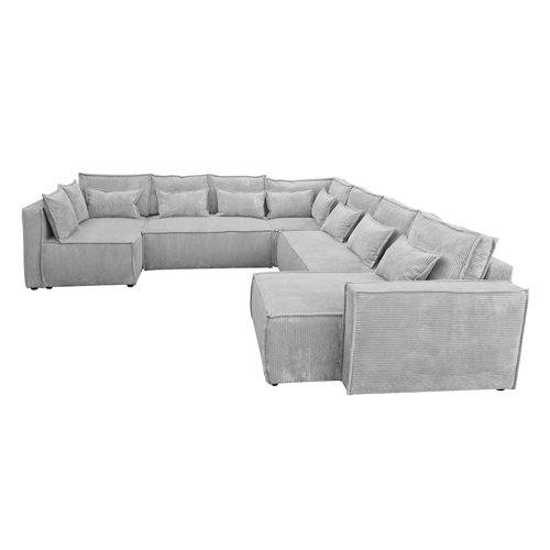 canape panoramique gris eva mobilier