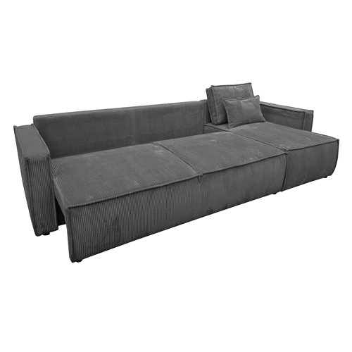 eva mobilier canape d angle avec coffre gris
